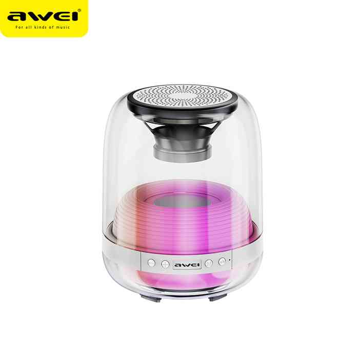 Awei Y386 Bluetooth Mini Speaker Colorful LED Subwoofer HiFi Sound Box Portable MP3 Music Sound Column For PC Smartphone